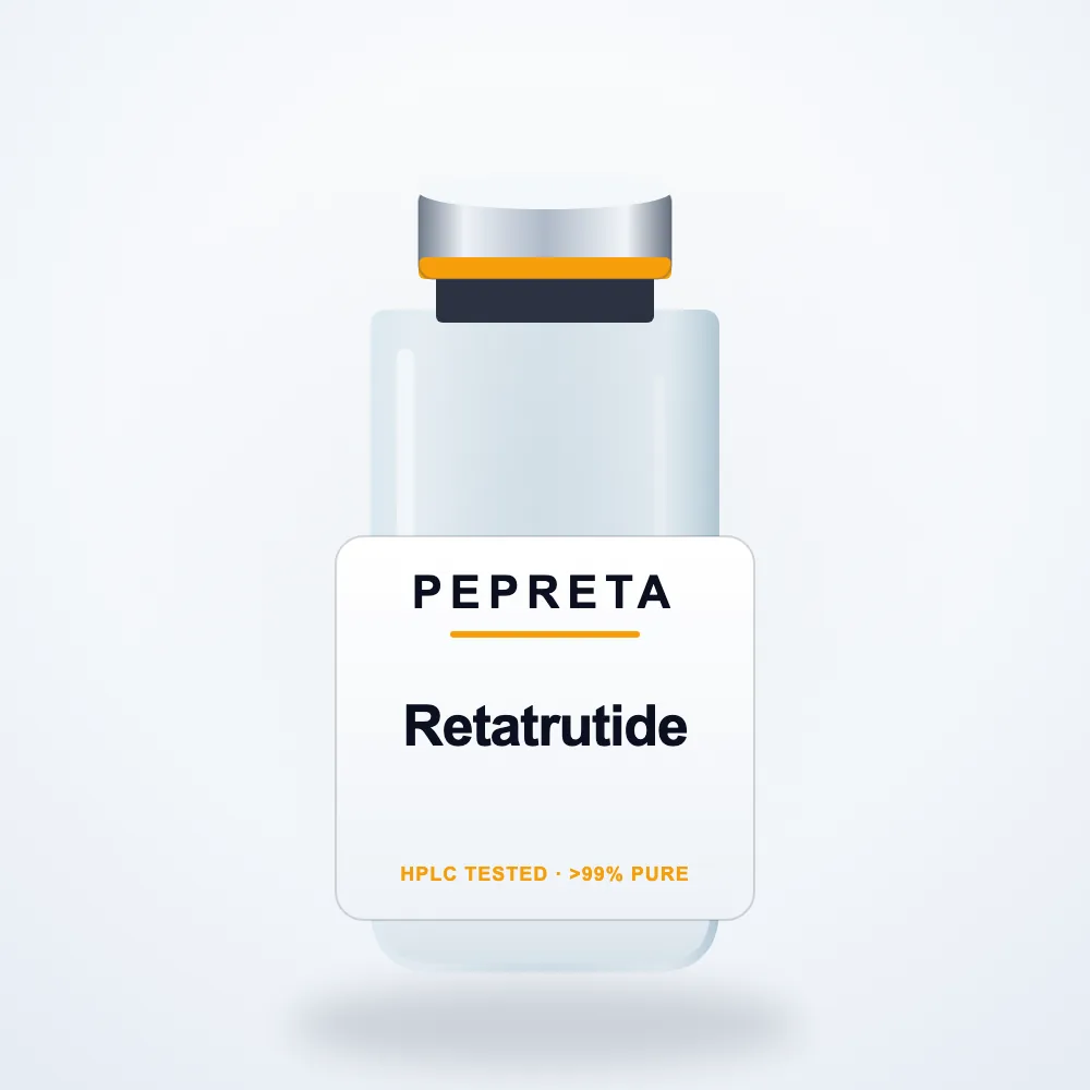 Pepreta research peptide vial — HPLC tested